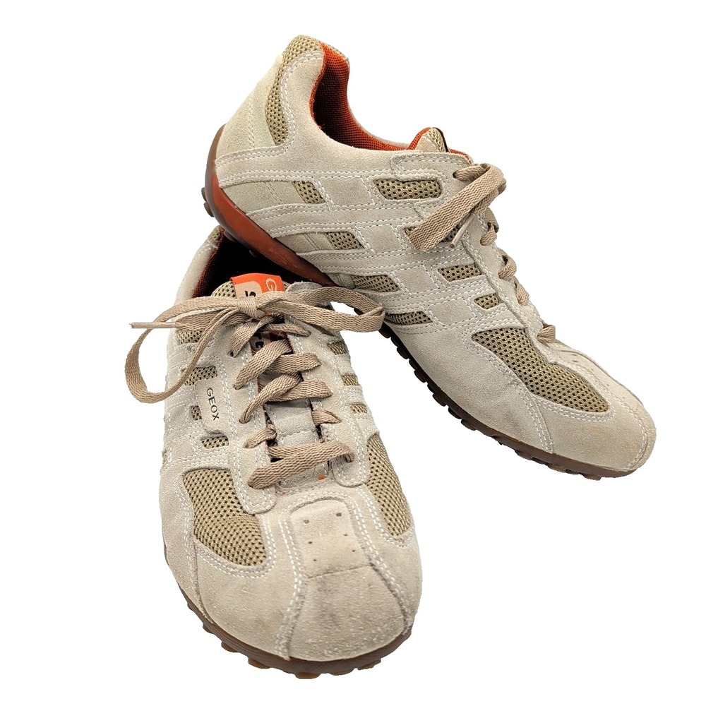 Geox U Snake K Beige Respira U4207K Women's Size 8 Sport Casual Sneaker Shoes
